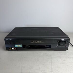 Sony SLV-N55 4-Head Hi-Fi Stereo VCR VHS Video Player Recorder TESTED No Remote